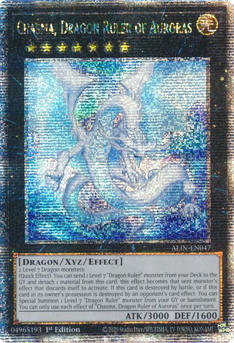 Chasma, Dragon Ruler of Auroras [ALIN-EN047] Quarter Century Secret Rare | Pegasus Games WI