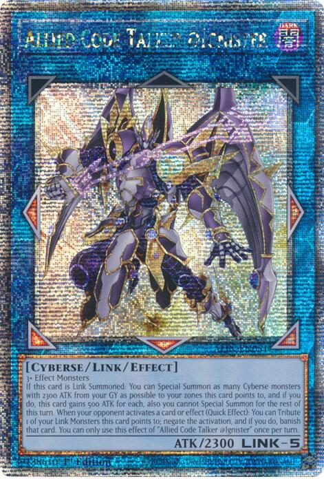 Allied Code Talker @Ignister [ALIN-EN051] Quarter Century Secret Rare | Pegasus Games WI