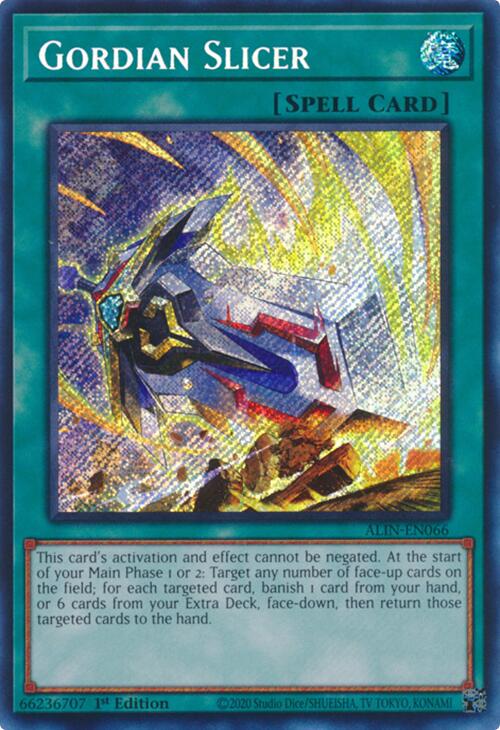 Gordian Slicer [ALIN-EN066] Secret Rare | Pegasus Games WI