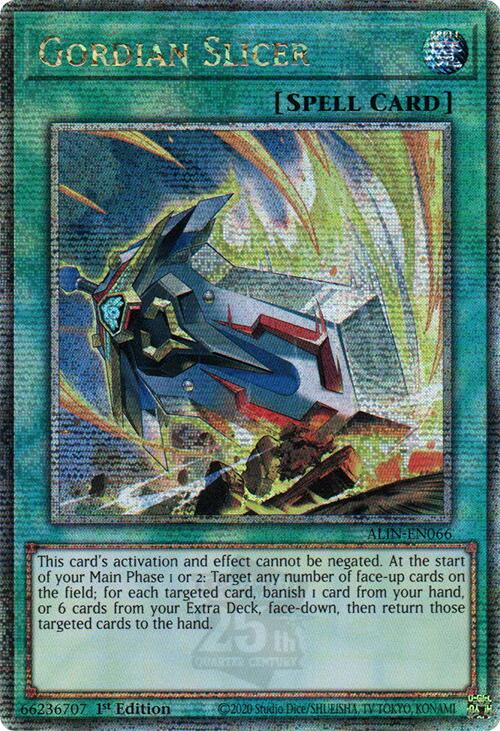 Gordian Slicer [ALIN-EN066] Quarter Century Secret Rare | Pegasus Games WI
