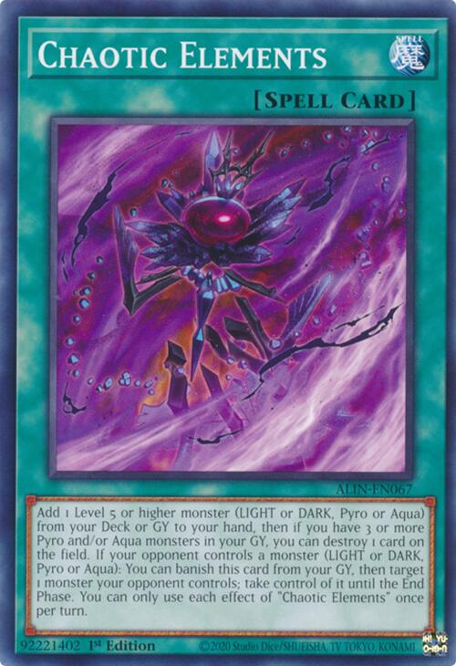 Chaotic Elements [ALIN-EN067] Common | Pegasus Games WI