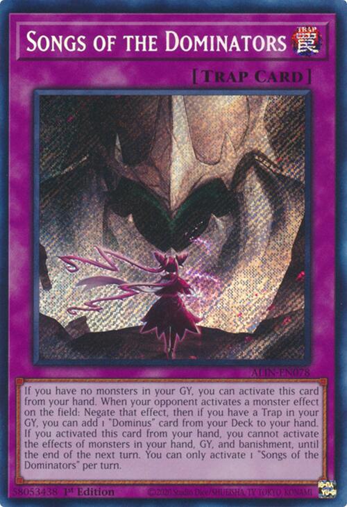 Songs of the Dominators [ALIN-EN078] Secret Rare | Pegasus Games WI