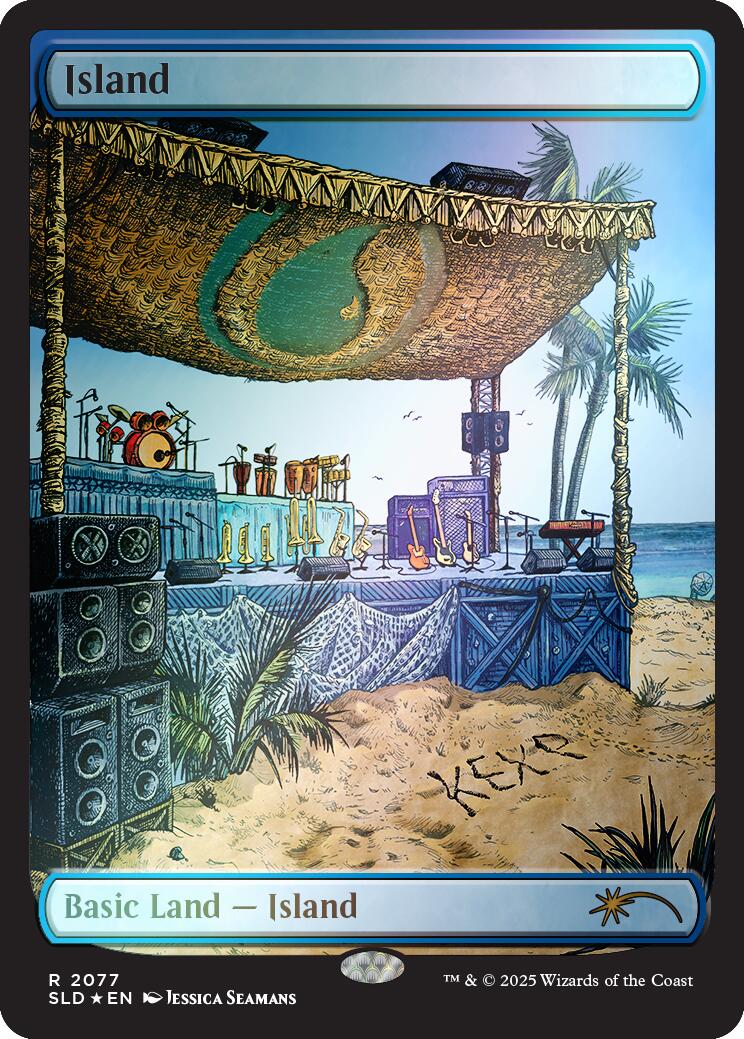 Island (2077) (Rainbow Foil) [Secret Lair Drop Series] | Pegasus Games WI