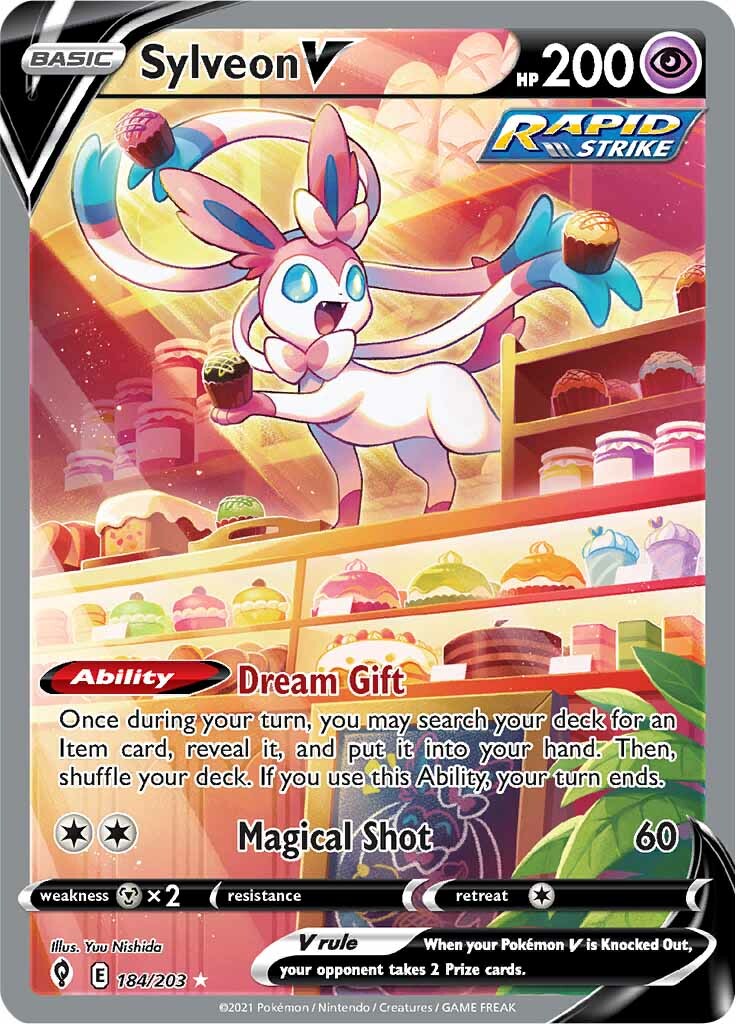 Sylveon V (184/203) [Sword & Shield: Evolving Skies] | Pegasus Games WI