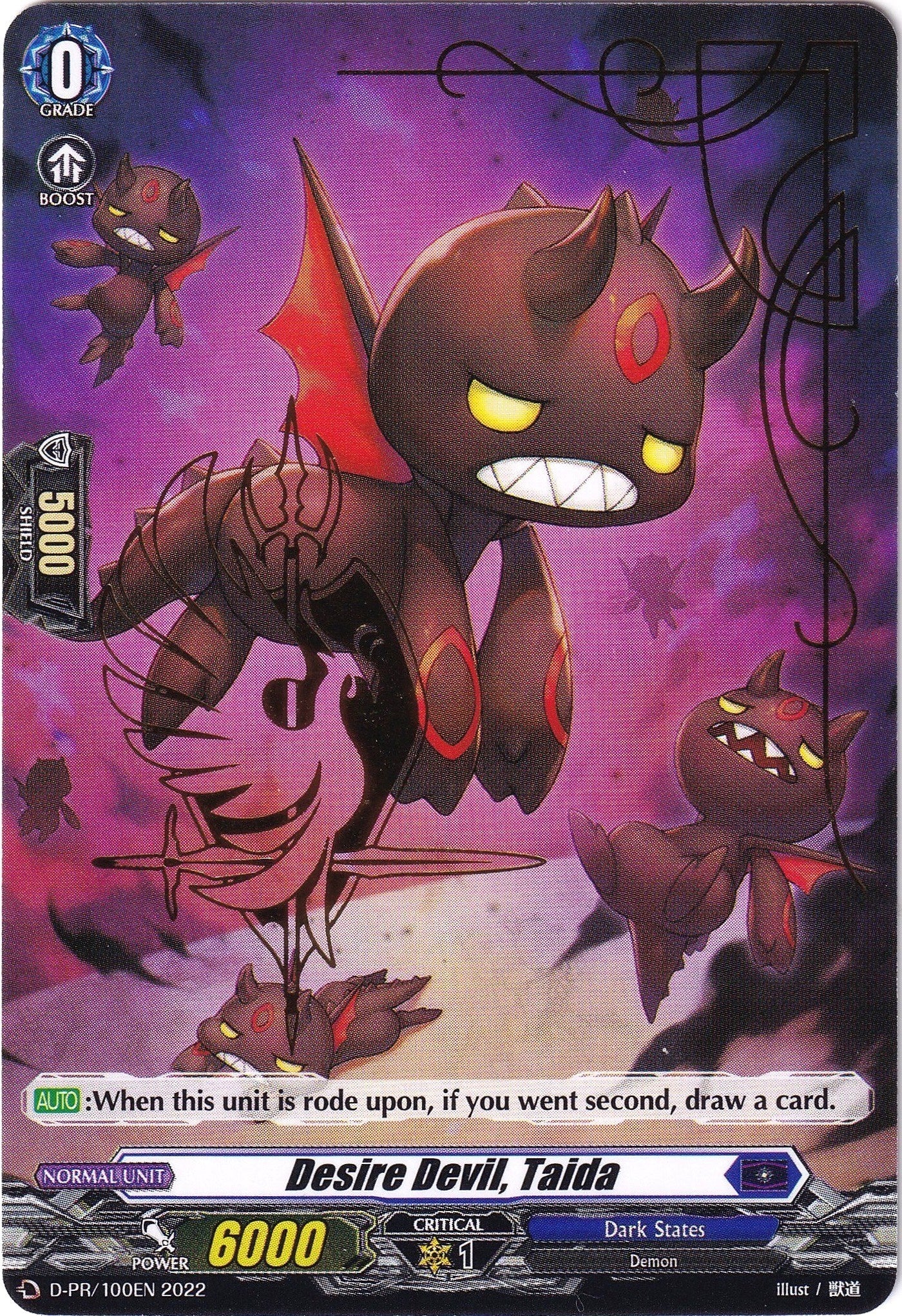 Desire Devil, Taida (Hot Stamped) (D-PR/100EN 2022) [D Promo Cards] | Pegasus Games WI