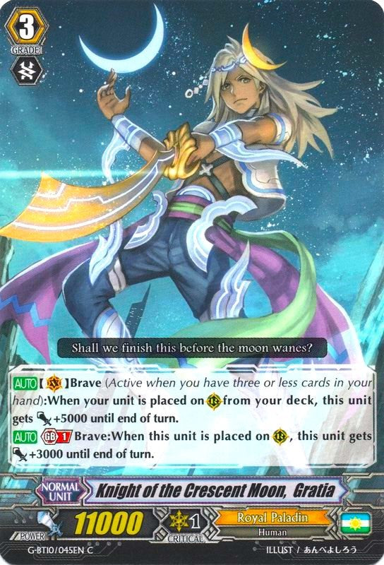 Knight of the Crescent Moon, Gratia (G-BT10/045EN) [Raging Clash of the Blade Fangs] | Pegasus Games WI