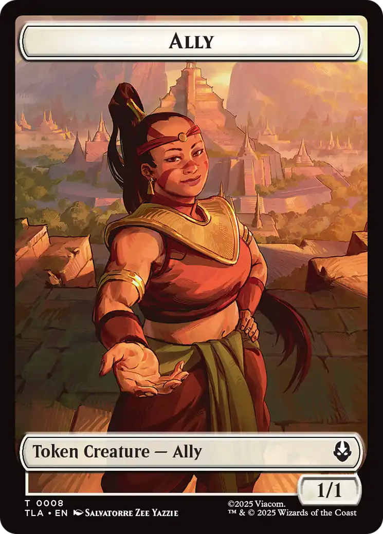 Ally (0008) // Soldier (0002) Double-Sided Token [Avatar: The Last Airbender Tokens] | Pegasus Games WI