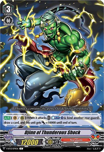 Djinn of Thunderous Shock (V-BT12/079EN) [Divine Lightning Radiance] | Pegasus Games WI