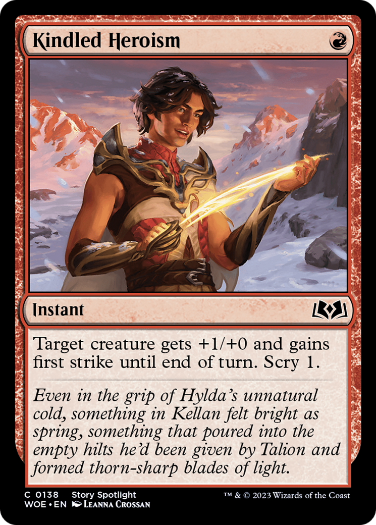 Kindled Heroism [Wilds of Eldraine] | Pegasus Games WI