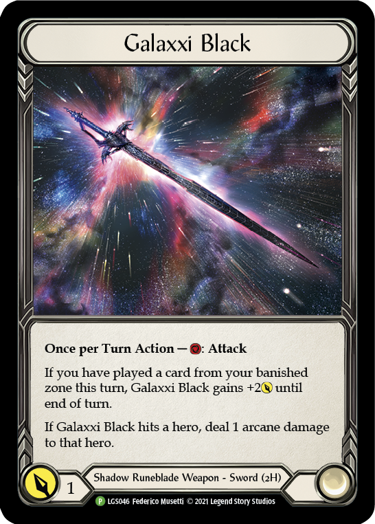 Galaxxi Black [LGS046] (Promo)  Cold Foil | Pegasus Games WI