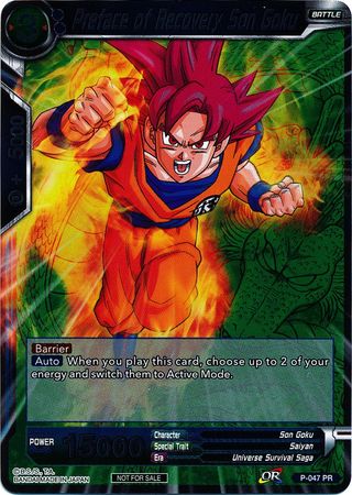 Preface of Recovery Son Goku (Event Pack 2 - 2018) (P-047_PR) [Promotion Cards] | Pegasus Games WI