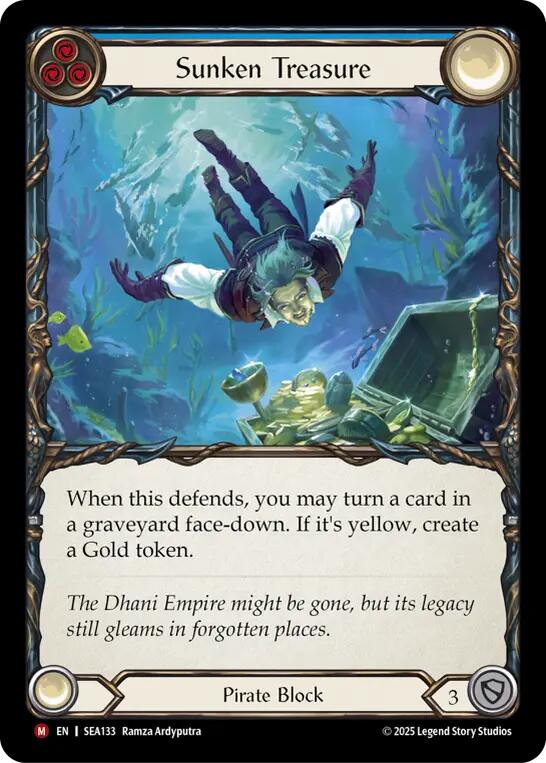 Sunken Treasure (Rainbow Foil) [SEA133] (High Seas)  Rainbow Foil | Pegasus Games WI