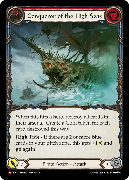 Conqueror of the High Seas (Rainbow Foil) [SEA130] (High Seas)  Rainbow Foil | Pegasus Games WI