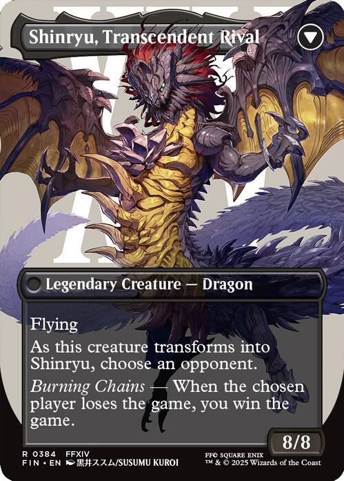 Zenos yae Galvus // Shinryu, Transcendent Rival (Borderless) [FINAL FANTASY] | Pegasus Games WI
