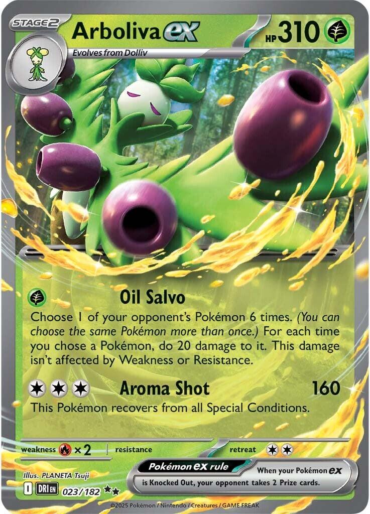 Arboliva ex (023/182) [Scarlet & Violet: Destined Rivals] | Pegasus Games WI