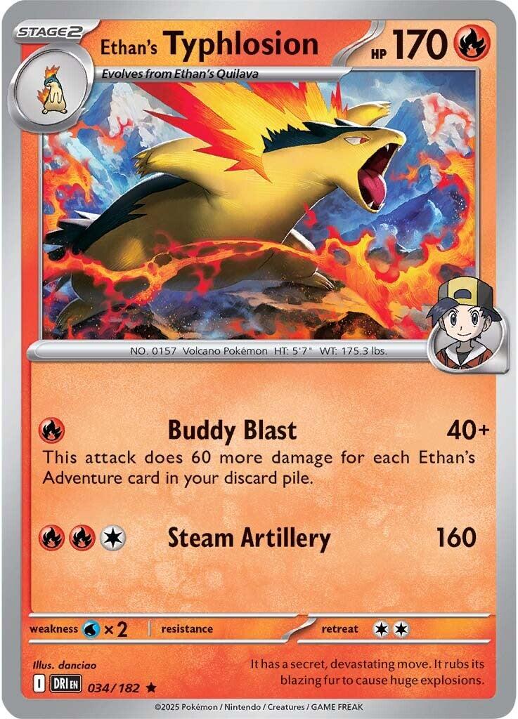 Ethan's Typhlosion (034/182) [Scarlet & Violet: Destined Rivals] | Pegasus Games WI