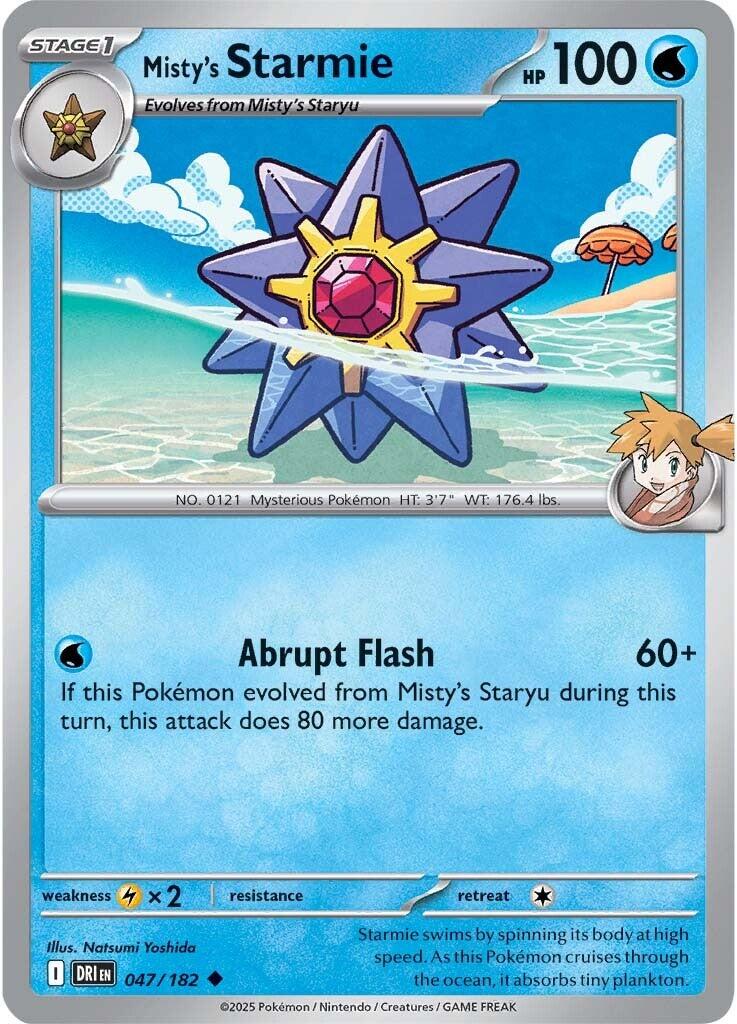 Misty's Starmie (047/182) [Scarlet & Violet: Destined Rivals] | Pegasus Games WI