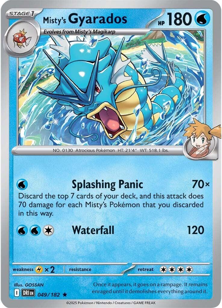 Misty's Gyarados (049/182) [Scarlet & Violet: Destined Rivals] | Pegasus Games WI