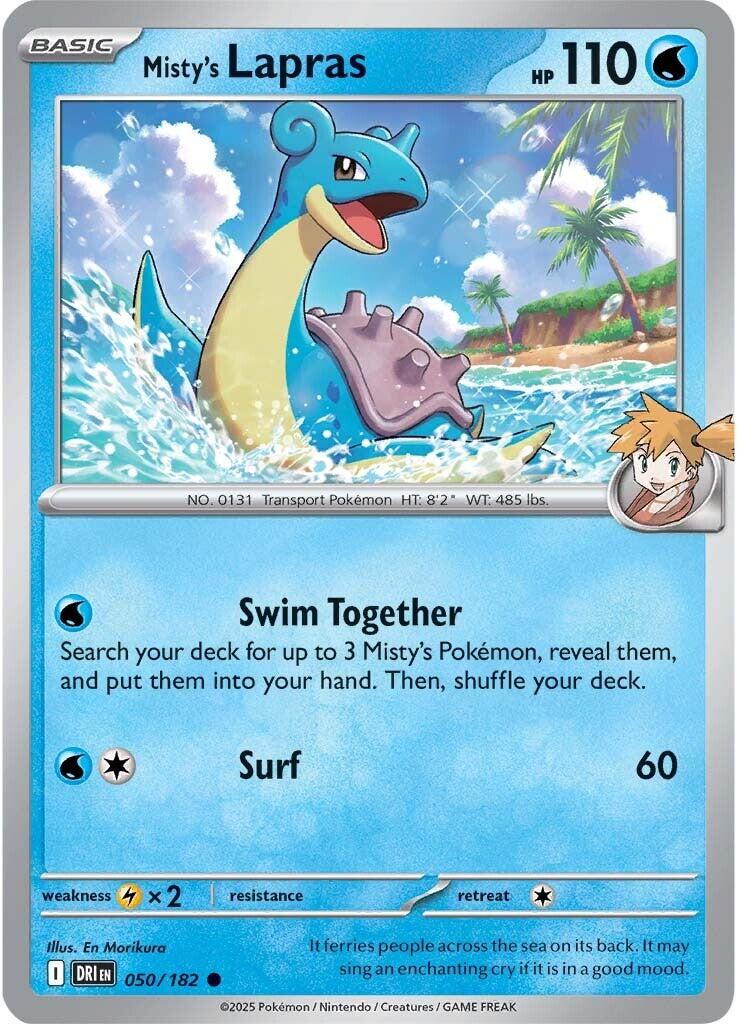 Misty's Lapras (050/182) [Scarlet & Violet: Destined Rivals] | Pegasus Games WI