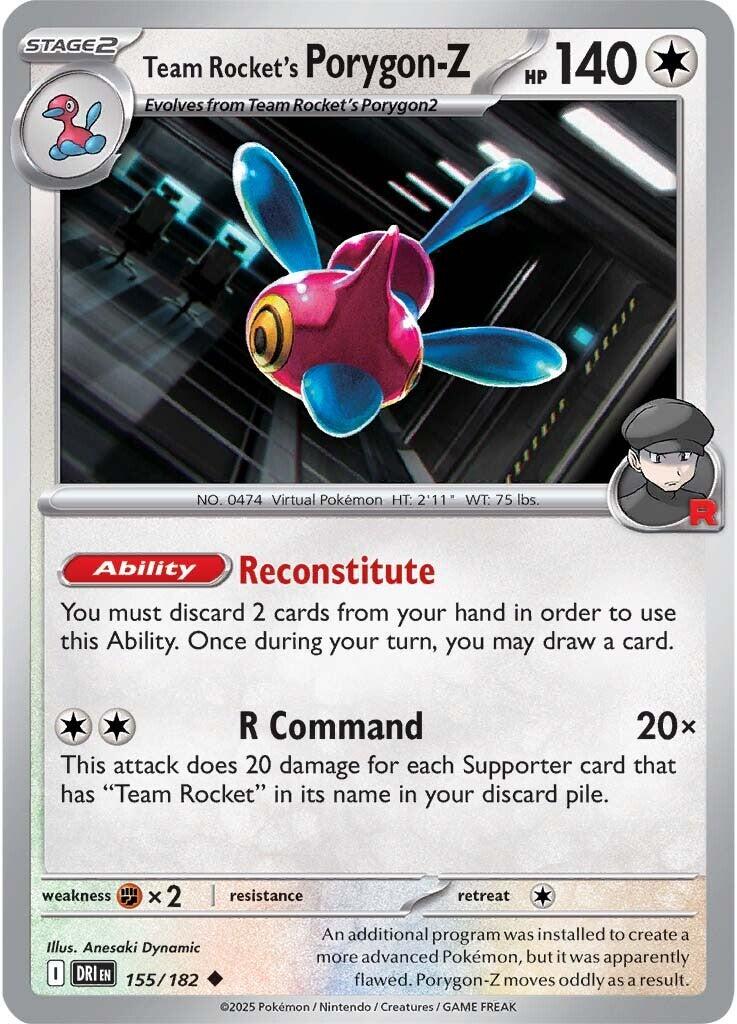 Team Rocket's Porygon-Z (155/182) [Scarlet & Violet: Destined Rivals] | Pegasus Games WI