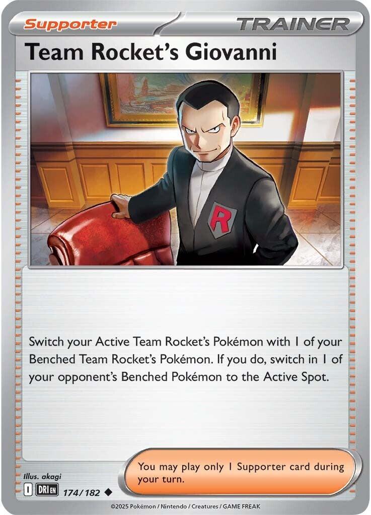 Team Rocket's Giovanni (174/182) [Scarlet & Violet: Destined Rivals] | Pegasus Games WI