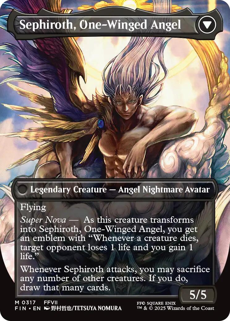 Sephiroth, Fabled SOLDIER // Sephiroth, One-Winged Angel (Borderless) (0317) [FINAL FANTASY] | Pegasus Games WI