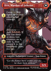 Clive, Ifrit's Dominant // Ifrit, Warden of Inferno (Borderless) (0385) [FINAL FANTASY] | Pegasus Games WI