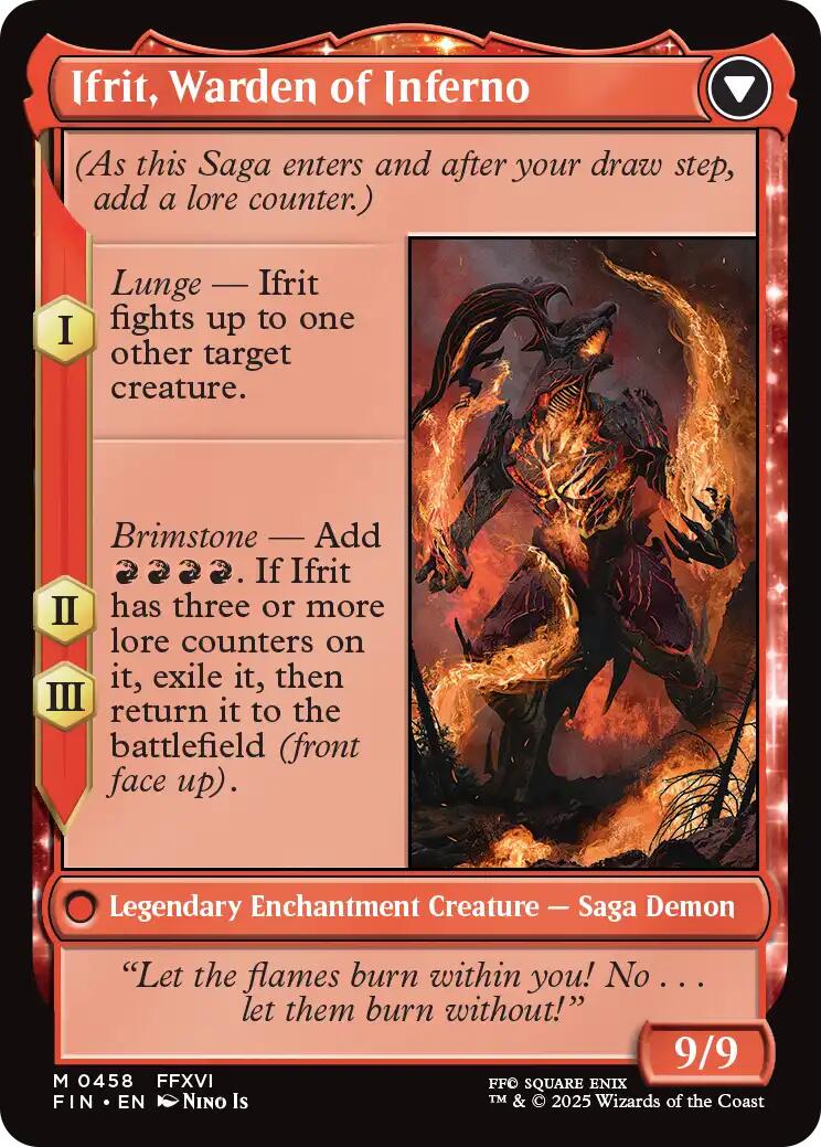 Clive, Ifrit's Dominant // Ifrit, Warden of Inferno (Extended Art) [FINAL FANTASY] | Pegasus Games WI