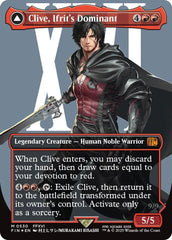 Clive, Ifrit's Dominant // Ifrit, Warden of Inferno (Borderless) (Surge Foil) [FINAL FANTASY] | Pegasus Games WI
