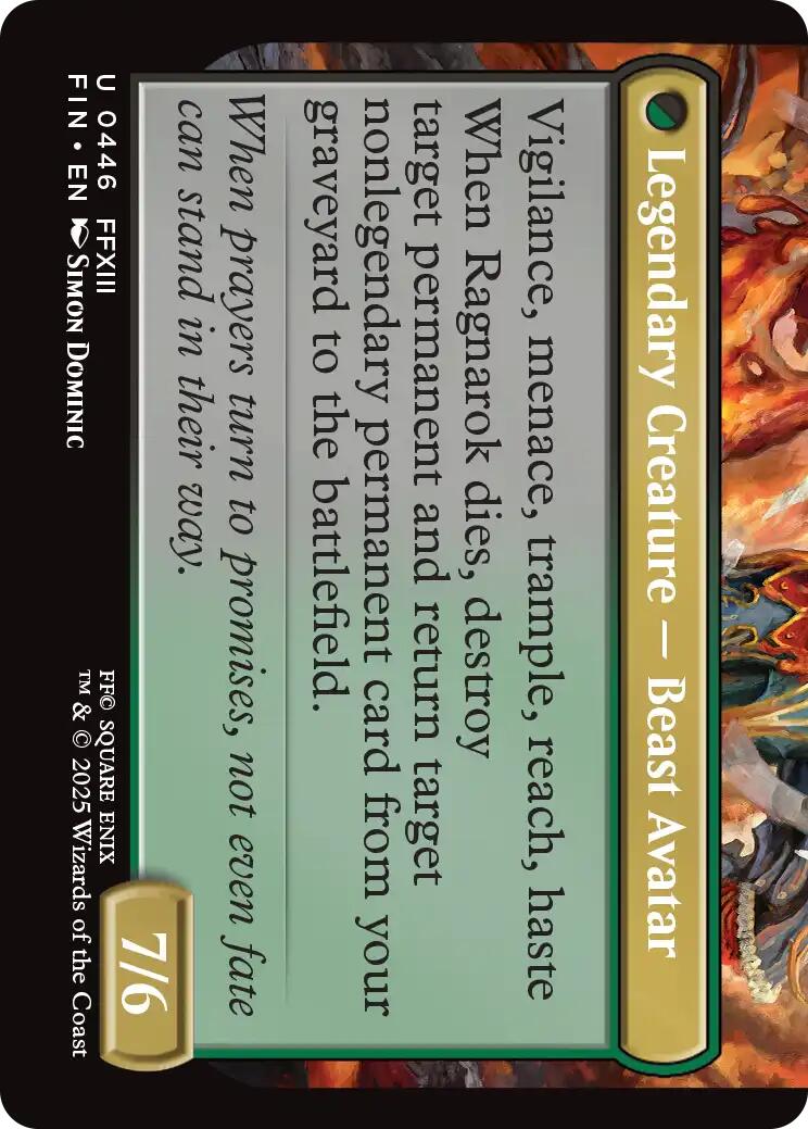 Fang, Fearless l'Cie (Extended Art) [FINAL FANTASY] | Pegasus Games WI