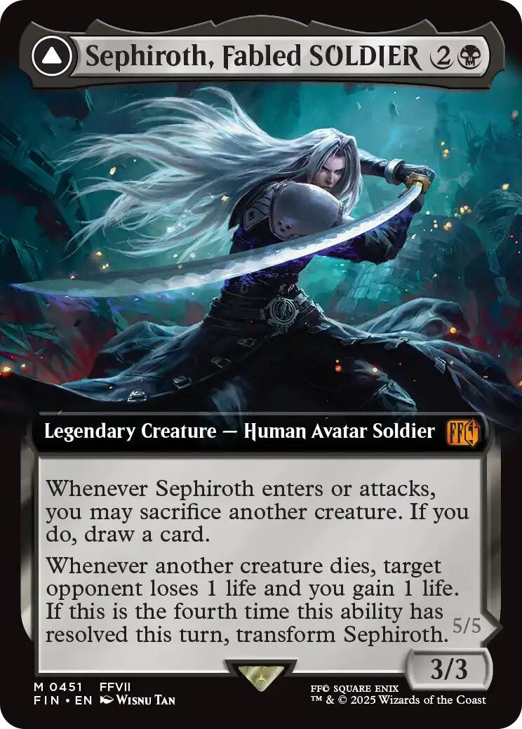 Sephiroth, Fabled SOLDIER // Sephiroth, One-Winged Angel (Extended Art) [FINAL FANTASY] | Pegasus Games WI
