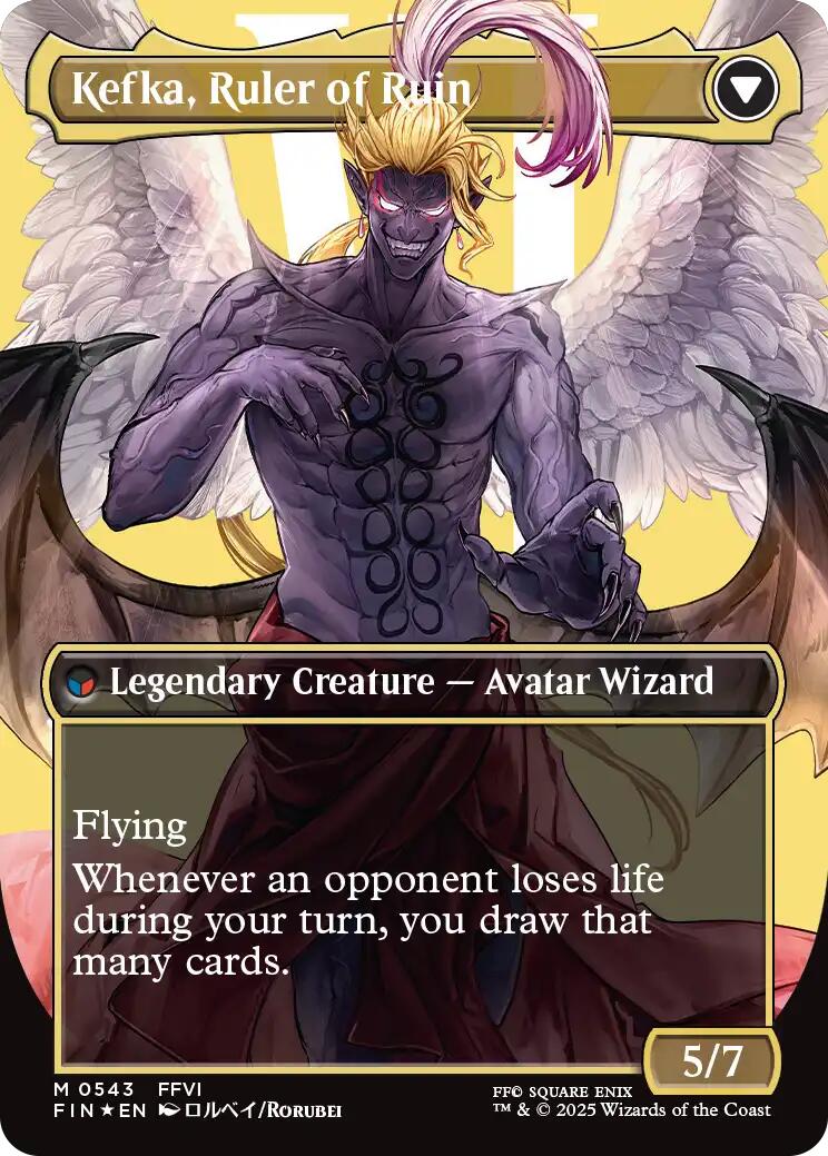 Kefka, Court Mage // Kefka, Ruler of Ruin (Borderless) (Surge Foil) [FINAL FANTASY] | Pegasus Games WI