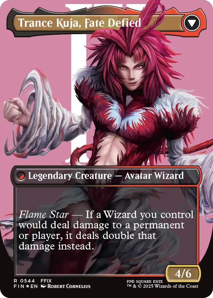 Kuja, Genome Sorcerer // Trance Kuja, Fate Defied (Borderless) (Surge Foil) [FINAL FANTASY] | Pegasus Games WI
