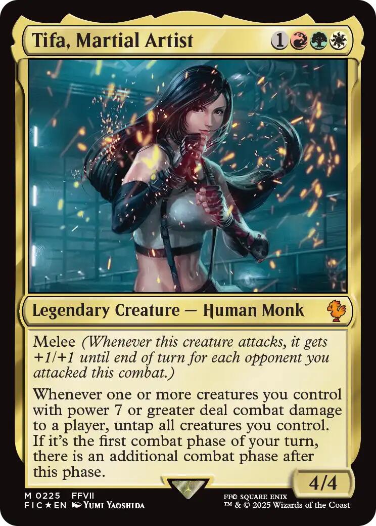 Tifa, Martial Artist (Surge Foil) [FINAL FANTASY Commander] | Pegasus Games WI