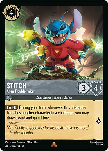Stitch - Alien Troublemaker (200/204) [Reign of Jafar] | Pegasus Games WI