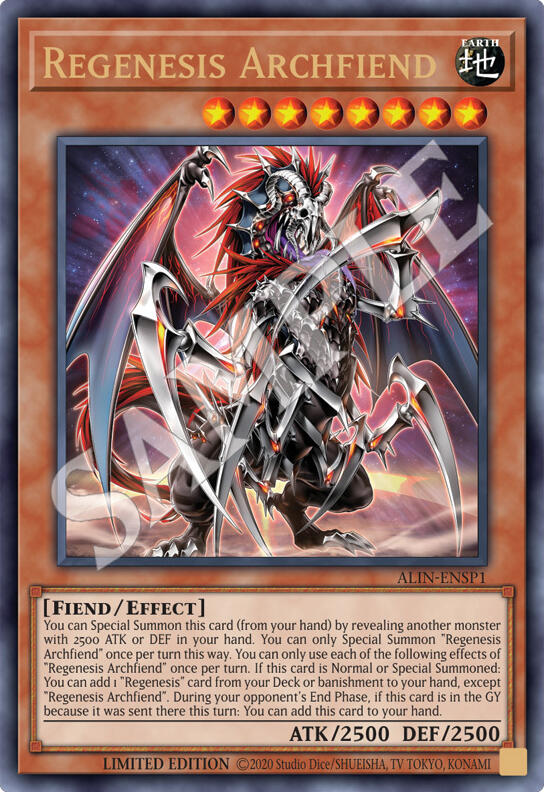 Regenesis Archfiend [ALIN-ENSP1] Ultra Rare | Pegasus Games WI