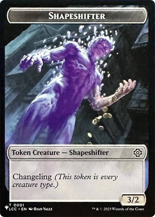 Shapeshifter // Cat Double-Sided Token [Secret Lair Drop Series] | Pegasus Games WI