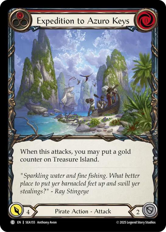 Expedition to Azuro Keys [SEA155] (High Seas)  Rainbow Foil | Pegasus Games WI