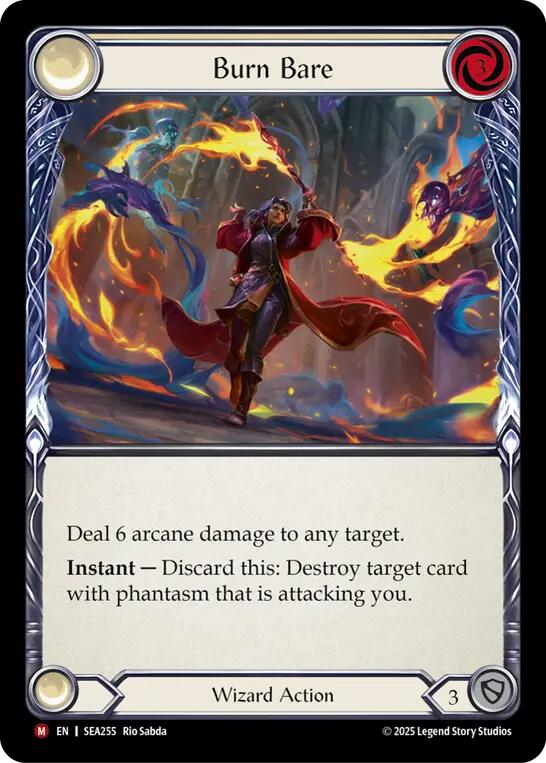 Burn Bare [SEA255] (High Seas)  Rainbow Foil | Pegasus Games WI