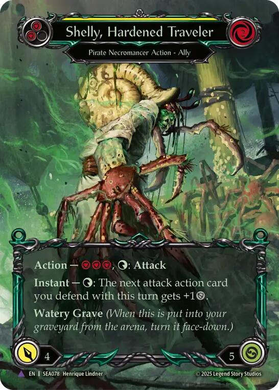 Shelly, Hardened Traveler (Marvel) [SEA078] (High Seas)  Cold Foil | Pegasus Games WI