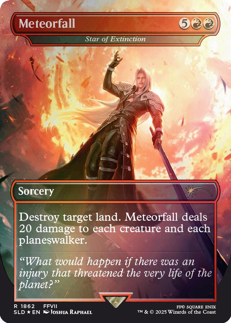 Meteorfall - Star of Extinction (Rainbow Foil) [Secret Lair Drop Series] | Pegasus Games WI