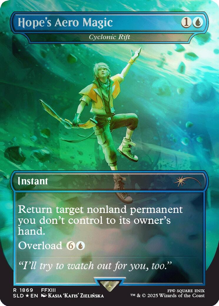 Hope's Aero Magic - Cyclonic Rift (Rainbow Foil) [Secret Lair Drop Series] | Pegasus Games WI