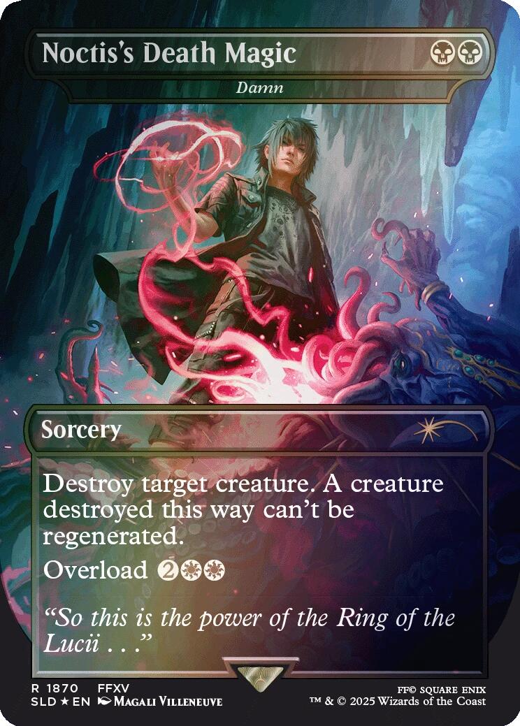 Noctis's Death Magic - Damn (Rainbow Foil) [Secret Lair Drop Series] | Pegasus Games WI