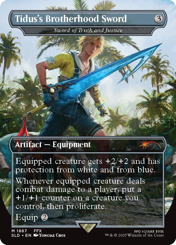 Tidus's Brotherhood Sword - Sword of Truth and Justice [Secret Lair Drop Series] | Pegasus Games WI