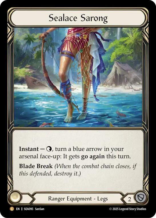 Sealace Sarong [SEA095] (High Seas)  Rainbow Foil | Pegasus Games WI