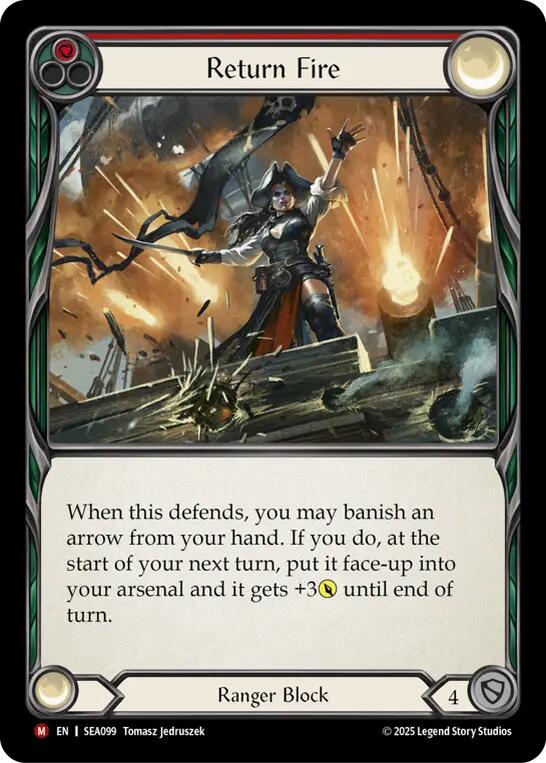 Return Fire [SEA099] (High Seas)  Rainbow Foil | Pegasus Games WI