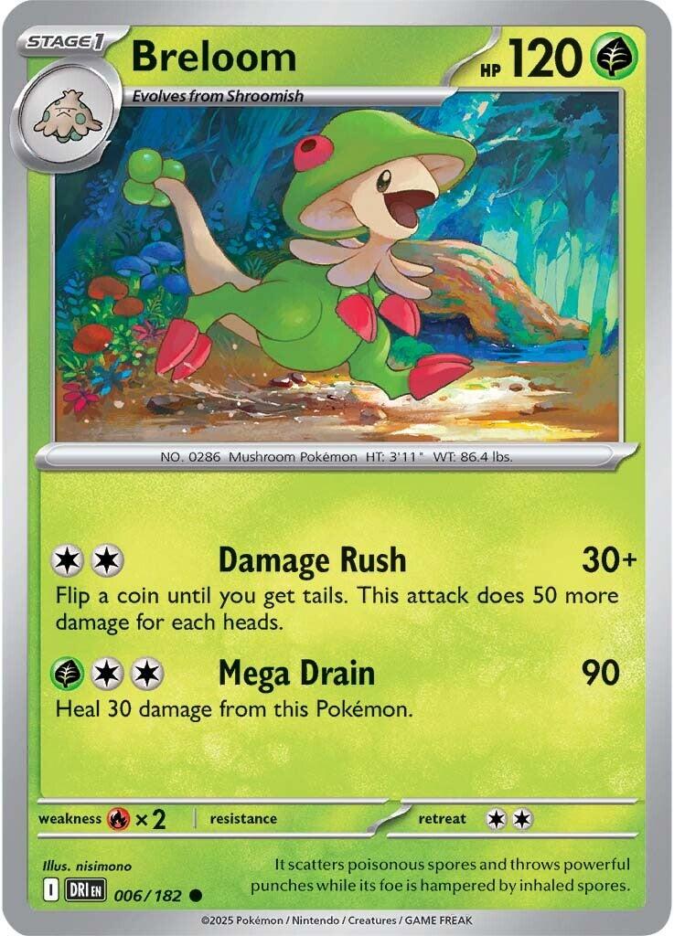 Breloom (006/182) [Scarlet & Violet: Destined Rivals] | Pegasus Games WI