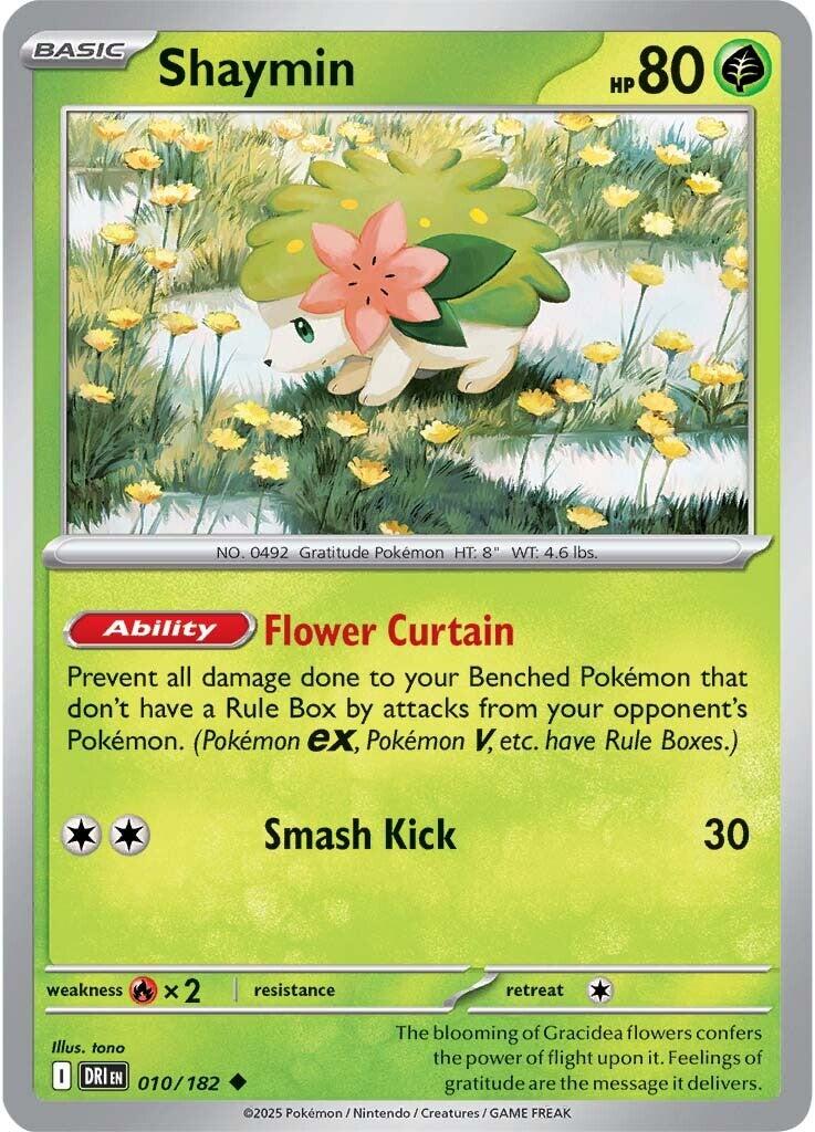 Shaymin (010/182) [Scarlet & Violet: Destined Rivals] | Pegasus Games WI
