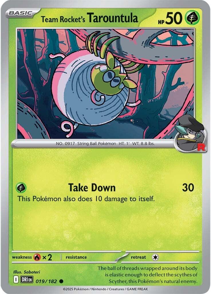 Team Rocket's Tarountula (019/182) [Scarlet & Violet: Destined Rivals] | Pegasus Games WI