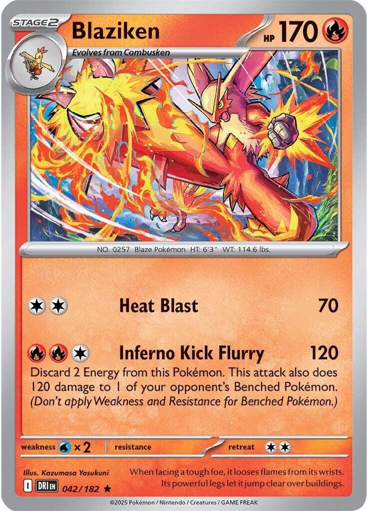 Blaziken (042/182) [Scarlet & Violet: Destined Rivals] | Pegasus Games WI
